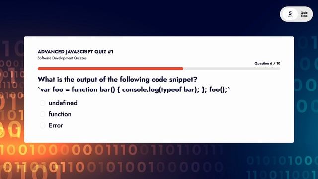 Advanced JavaScript Quiz (Part 1)