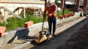 Подготовка основания под тротуарную плитку