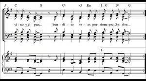 Te Presentamos el Vino y el Pan- Juan Antonio Espinosa (Partitura Organo, Coro, Solista y Pueblo)