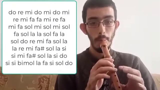 Do Re Mi The Sound of Music song Recorder Flute Tutorial смотреть онлайн