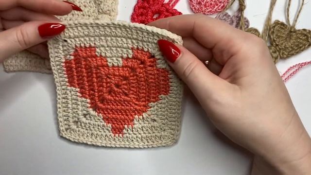 Вязаные сердечки, валентинки, мотивы крючком|SvetlanaSnegDecor