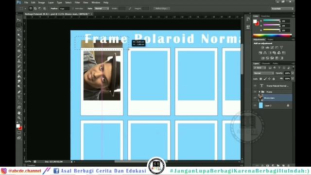 Cara memasukan foto ke dalam template polaroid, FREE TEMPLATE !!! смотреть онлайн