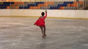 Анна Штефан. Танго на льду. Одиночное катание.