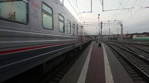 ЭП2К-102 с поездом 115 "Омич" Омск - Нижневартовск