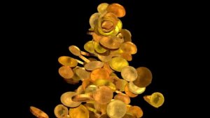 футаж падающие монеты