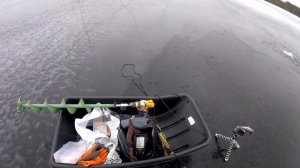 Зимняя рыбалка в Финляндии. Ловлю окуней на большой глубине