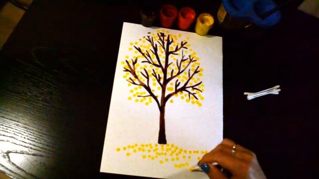 Объединение "Палитра" | Мастер-класс на тему "Осеннее дерево" смотреть онлайн