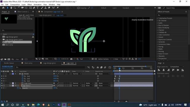 Stroke Logo Animation in After Effects - After Effects Tutorial (Simple Logo animation) смотреть онлайн