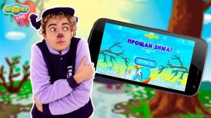 БАРАШ и ПИН играют в приложение СМЕШАРИКИ: ПРОЩАЙ ЗИМА! Зимние пазлы! 13+