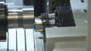 Hanwha XD12II Cutting Demo Sliding Head  CNC Lathe