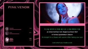 BLACKPINK - Pink Venom (Line Distribution + Lyrics color coded)