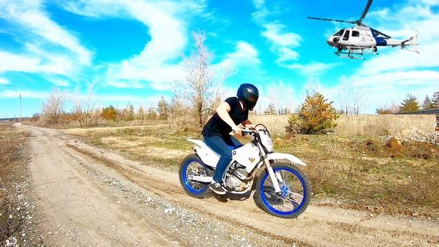 Вилли на китайском мотоцикле?.Встаю на козла на 250 куб мотоцикле Motoland XT250 HS. 1 тренировка.