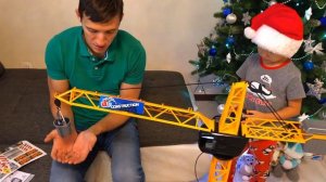 МУЛЬТИК ПРО БОЛЬШОЙ БАШЕННЫЙ #КРАН Dickie toys. Распаковка новогодних подарков.