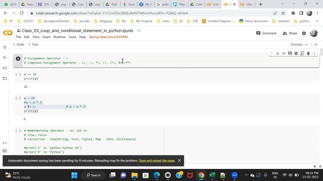 #Day 9 - Operators in Python | Part - 2