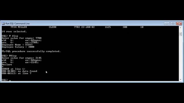 DBMS - PL/SQL PART 4.1