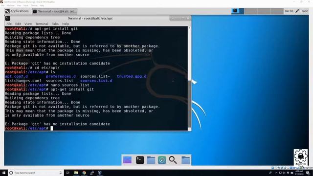 Kali: Fix missing Git (and other) command смотреть онлайн