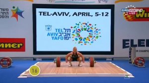 VALENTIN PEREZ Lidia 3j 147 kg cat. 75 European Weightlifting Campionship 2014