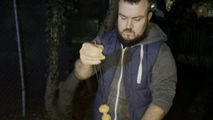 Шашлык аджаб сандал и грибы на мангале