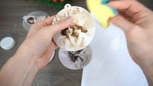 Елочные игрушки в стиле винтаж с лепниной своими руками / Винтажные новогодние игрушки