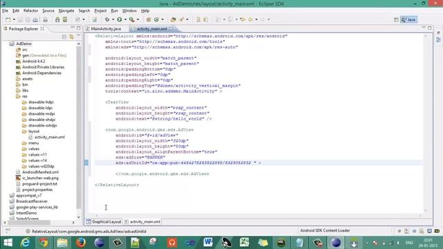 Android - Eclipse - 03 - Adding Banner Ads in Android App - Admob Monetization смотреть онлайн
