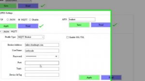 MQTT Datalogger CONFIGURATION