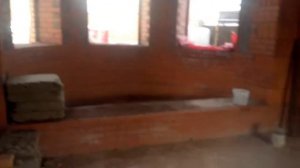 Дом из керамических блоков. Зима наступила.