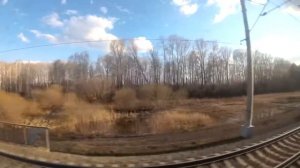 От Томска до Новосибирска из окна поезда