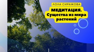 Медитация Существа из мира растений