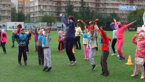 Флешмоб на спортивном празднике