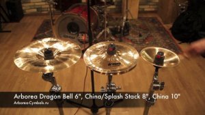 Arborea Dragon Bell 6", China:Splash Stack 8", China 10"