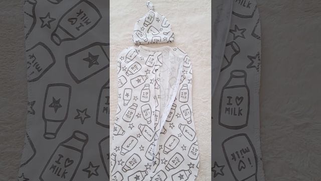 Современный девайс: Пеленка-кокон с шапочкой из кулира. р.62, то есть от 0 до 3 месяцев смотреть онлайн