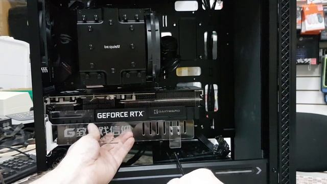 Установка RGB держателя - подставки для видеокарты для RTX 3080 с Алиэкспресс смотреть онлайн