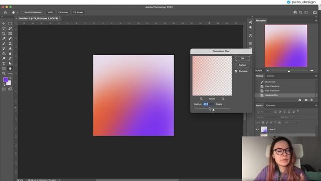 Градиентные пятна в Photoshop и Figma