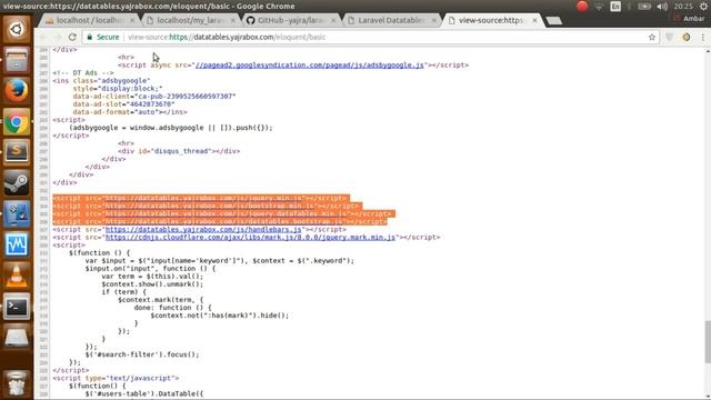 Laravel 5.4 - how to use laravel datatables (yajra v.7.0) смотреть онлайн