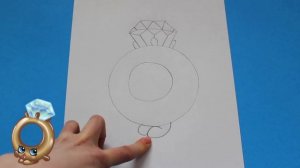 How to Draw Shopkins Season 3 "Roxy Ring" Limited Edition Step By Step Easy