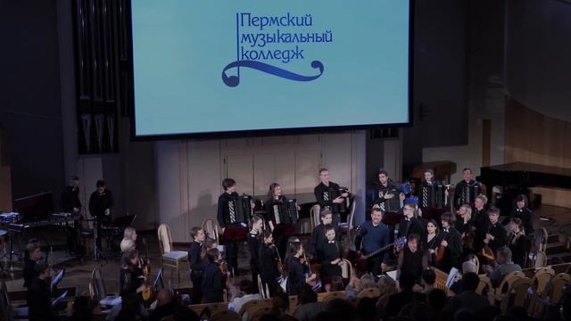 Оркестр русских народных инструментов - В. Гридин "На арене", А. Нижник "Карагоды весны" смотреть онлайн