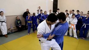 Дзюдо . Задняя подножка. Кайтмазов Батраз
