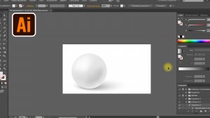 Рисуем сферу в Adobe Illustrator. Как нарисовать 3D шар в Иллюстраторе.