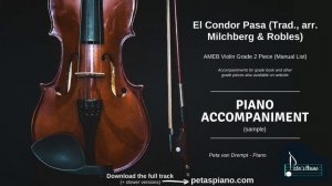 El Condor Pasa (Trad., arr. Milchberg & Robles) - Piano Accompaniment (sample)