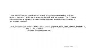 Django : Using the django-auth-ldap LDAPSearch to search two OUs