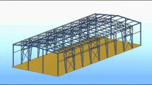 Проект типового каркаса склада по серии УНИТЕК с пролетами 15, 18, 21, 24 и 30 метров