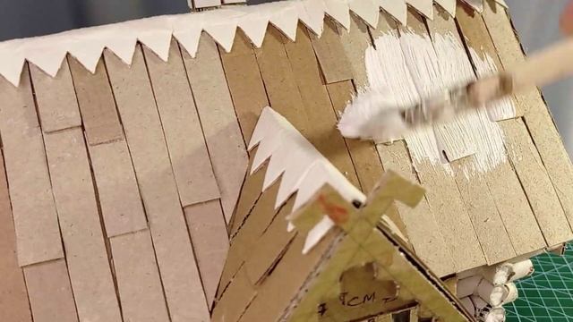 Домик из картона своими руками. Сказочный Теремок.