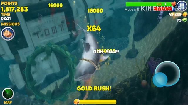 FASTEST WAY TO LEVEL UP IN HUNGRY SHARK EVOLUTION!!! смотреть онлайн
