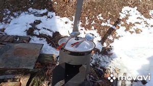 Печь с трубой под казан 12л