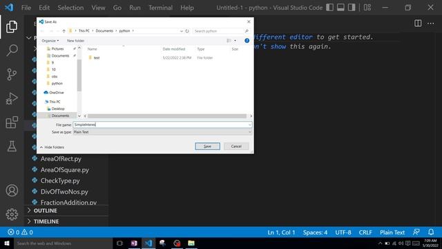 Python program to calculate Simple Interest