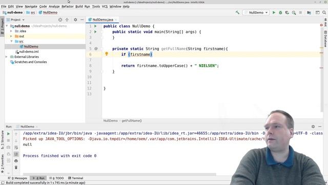 java.lang.NullPointerException Example – How to handle Java Null Pointer Exception