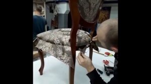 Замена обивки стула