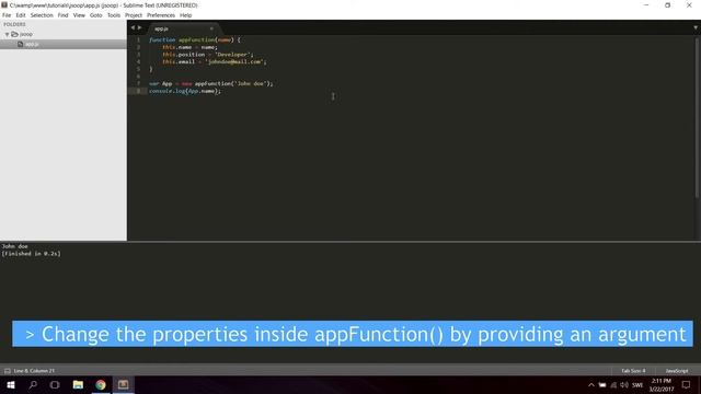 Object Oriented Javascript - Methods and Properties