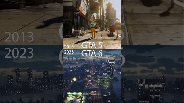 GTA 6 Trailer Vs GTA 5 Trailer  #shorts