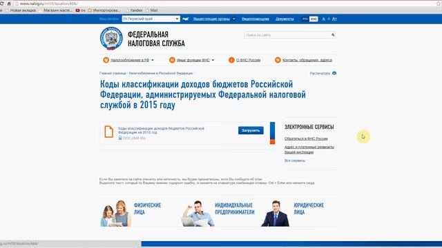 КБК 2015 года НОВЫЕ коды классификации доходов бюджетов РФ смотреть онлайн